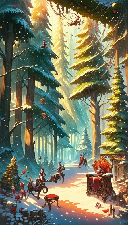 Christmas Postcard Style - Pony