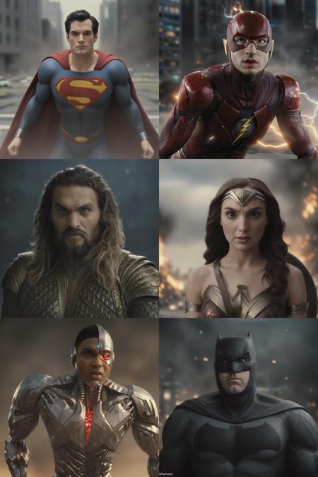 Zack Snyder's Style and Characters | Superman, Batman, Wonder Woman, The Flash, Aquaman and Cyborg版本v1.0 (ID: 268939)