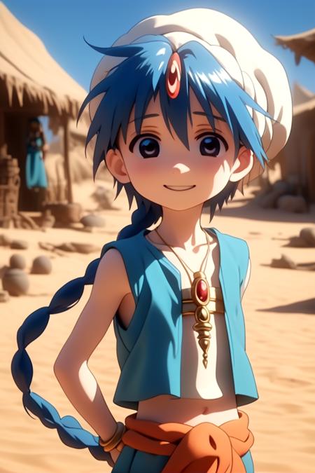 Magi: The Labyrinth of Magic - Aladdin - SDXL