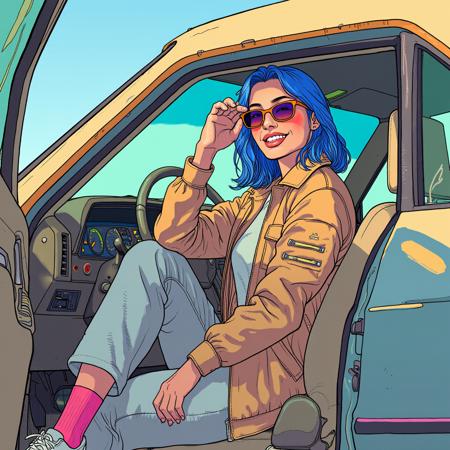 'Ligne Claire (Mœbius-Jean Giraud)' - [STYLE] [LORA] [FLUX] - spectrum_0011 by 'AI_Characters'