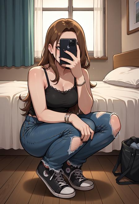 Sumaho Kao Kakushi スマホ顔隠し Selfie Concept - Lora Pony