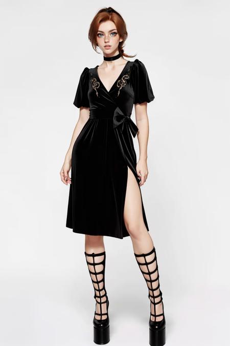 Velvet Wrap Dress
