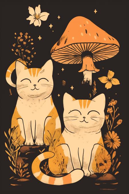 A strange combination of cat and mushroom - tangbohu 10