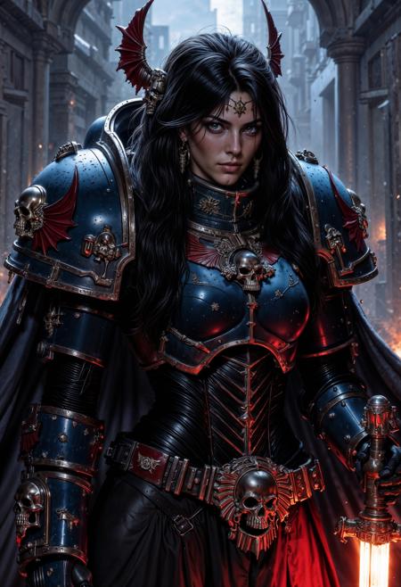 The Space Marines Warhammer 40K | Flux + Pony版本Night Lords Flux (ID: 918706)