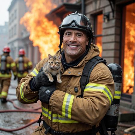 Dwayne Johnson aka The Rock FLUX Dev LoRA Model for Educational and Research Purposes - Full Tutorial版本FP8 Version (ID: 1028635)