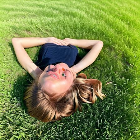 SD3 Experience - Girl Lying on Grass