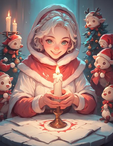 Winter's Brush, Christmas Painting Style
