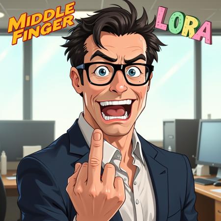 Middle Finger FLUX DEV LORA