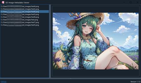 SD Image Metadata Viewer