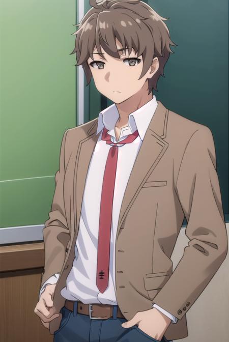 Sakuta Azusagawa (梓川 咲太) - Aobuta: Rascal Does Not Dream of Bunny Girl Senpai (青春ブタ野郎はバニーガール先輩の夢を見ない)版本anime s1 (ID: 305678)