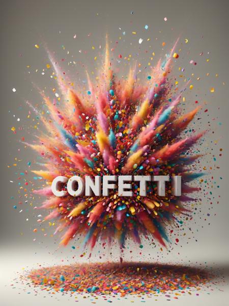 Confetti Explosion Style SDXL