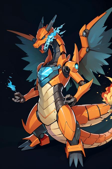 Charizard & Mega X Form (Pokemon) (Pokedex #0006) [Illustrious & SD1.5]