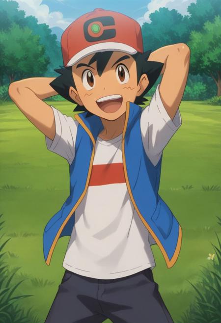 Ash Ketchum - Pokemon Journeys - Pony + Illustrious版本Pony - 1.0 (ID: 463677)