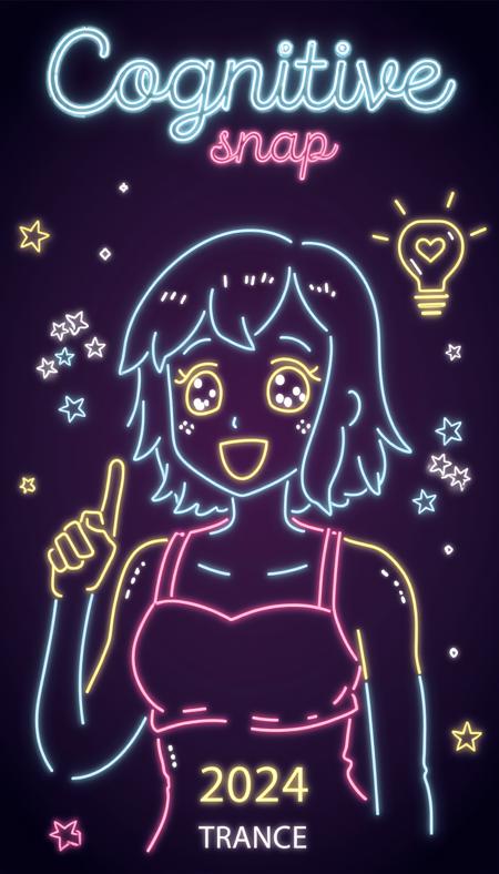 TRANCE_ Neon style poster