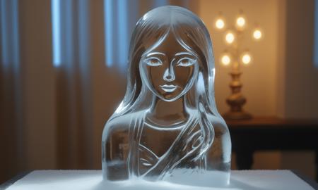 XL Realistic ice carving art style