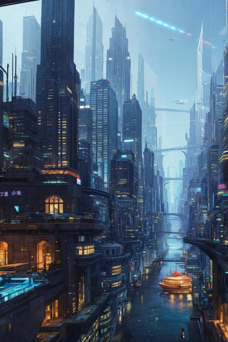FuturisticScape (Lora) 未来主义景观版本v1 (ID: 63205)