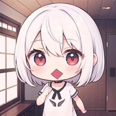 Comic expression : diamond shaped mouth 菱形の口