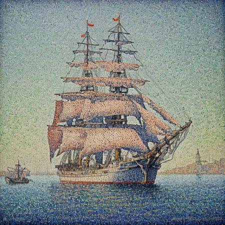 Paul Signac - Neo-Impressionist dotted landscape paintings (Pointillism)