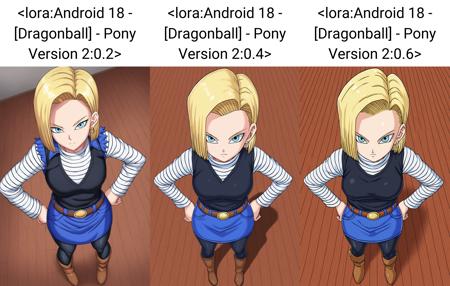Android 18 - Dragon Ball Z / Super - SDXL / PONY / SD15 - UPDATE