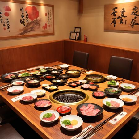 無煙ロースター内蔵テーブル / smokeless roaster SDXL版本SDXL_V2 (ID: 158400)