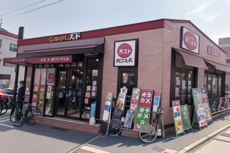 ファミレスの外観G family restaurant G SD15
