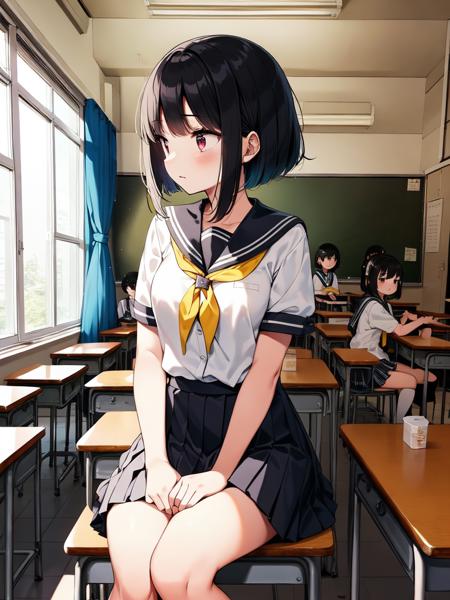 学校 School Building Scenery LoRA