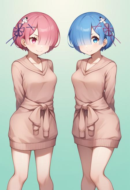 2 Girls Rem+ Ram  蕾姆 拉姆 Re:Zero 从零开始的异世界生活
