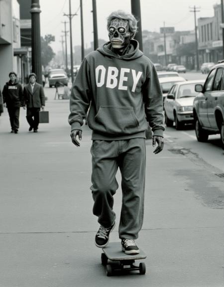 Aliens form They Live/Invasion Los Angeles (1988) - Flux1.D