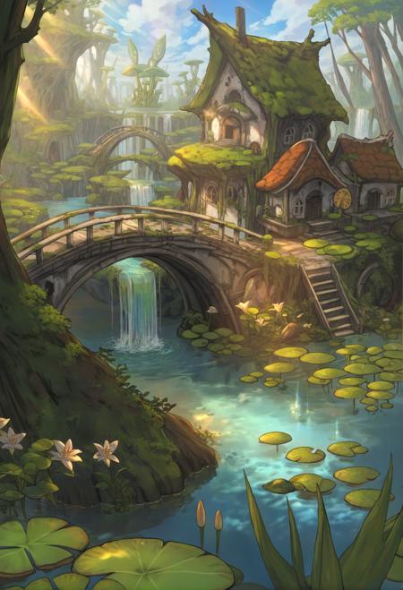 {XL lokr for JRU2} retro fantasy：Just like the covers of Japanese fantasy games from the 1990s.