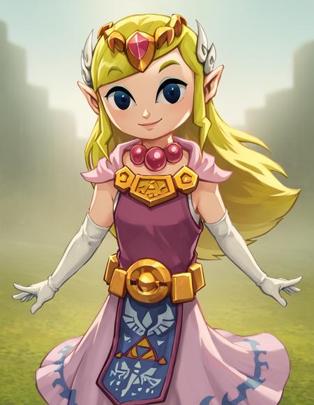 Toon Zelda (Wind Waker/Spirit Tracks) commission