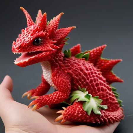 made of strawberry