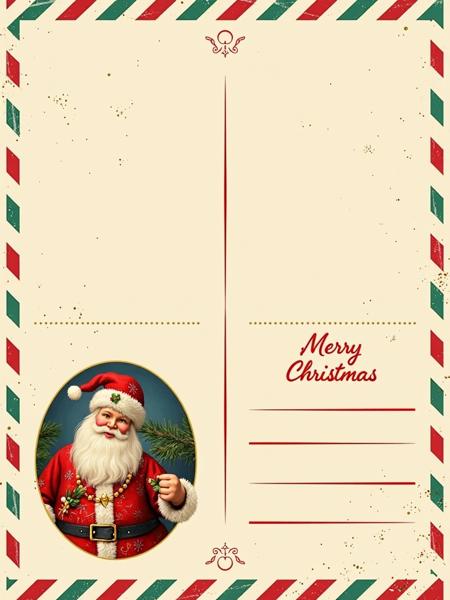 ? Christmas Postcard Template - Print your own generated X-mas card! ? [Flux]