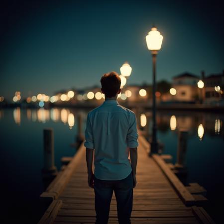 Anamorphic Bokeh + Special Effect (Shallow Depth of Field) cinematic style XL + F1D + SD1.5