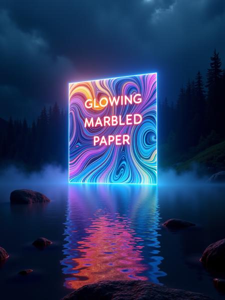 Glowing Marbled Paper FLUX & SDXL版本FLUX (ID: 854033)
