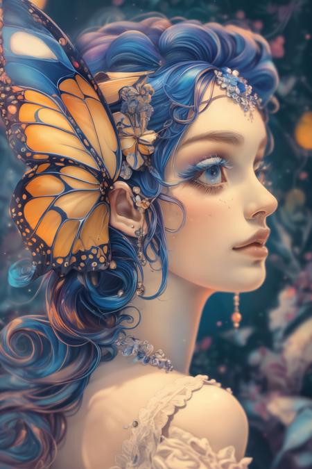 A poster style for a butterfly fairy - tangbohu 12
