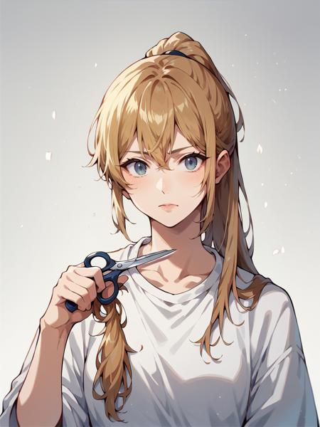 Haircutting & Holding Scissors/Knife/ect