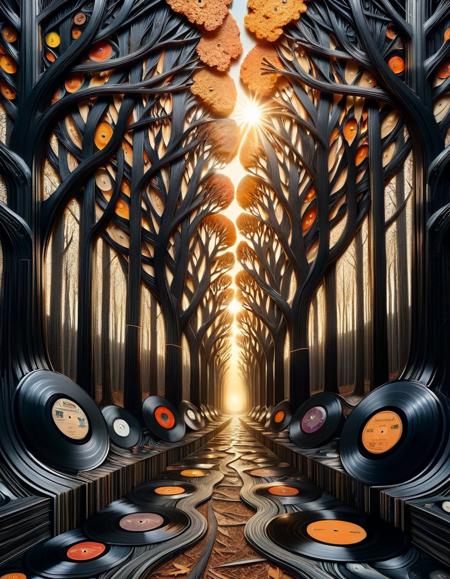 Vinyl Records Style [SDXL]