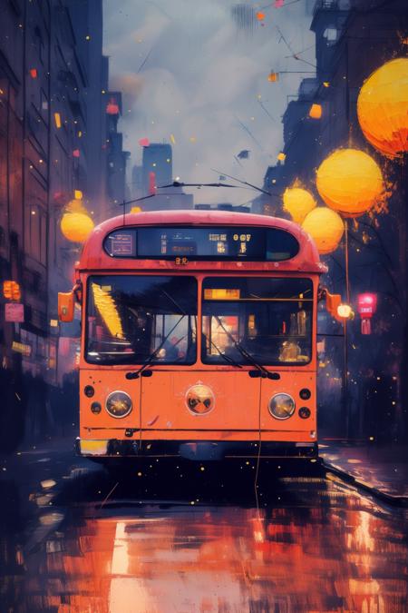 A painting style with colored dots - tangbohu 22