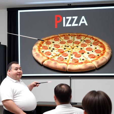 Presentation using a projector
