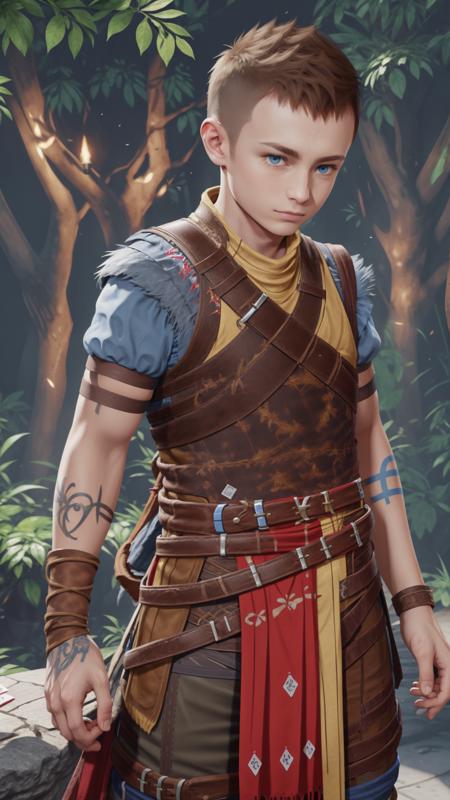 God of War Ragnarok - Atreus [With training diary]版本SD1.5 (ID: 1216916)