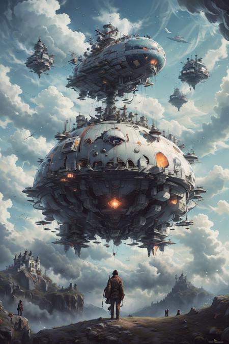 巨大飞空艇  Giant airship
