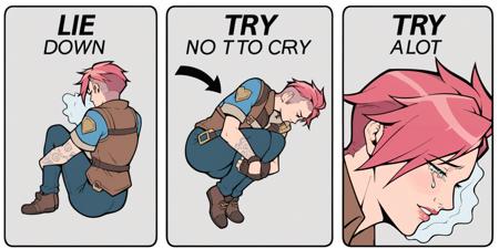 Meme: Lie Down | Try Not To Cry | Cry A Lot - PonyXL