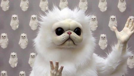 Persian Cat Meme (White Monkey Cat)