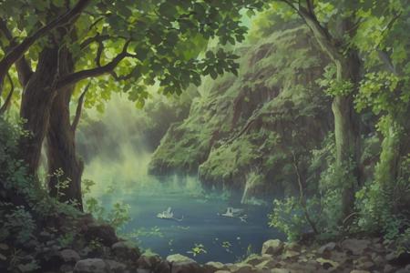 Princess Mononoke - Scenery / Background Style ( Ghibli )
