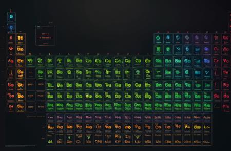 periodic table of elements | 元素周期表版本v1.0 (ID: 107750)