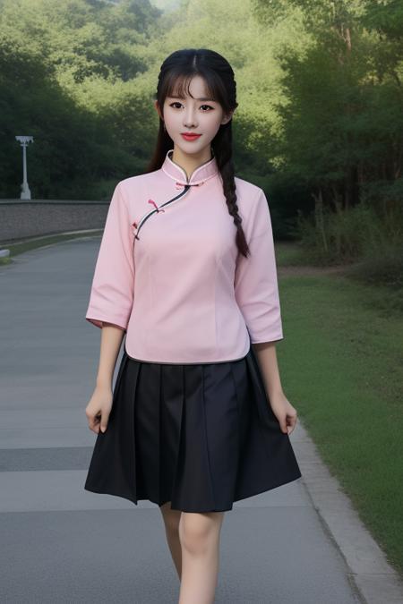 一套民国风校服 tangzhuang school unifrom