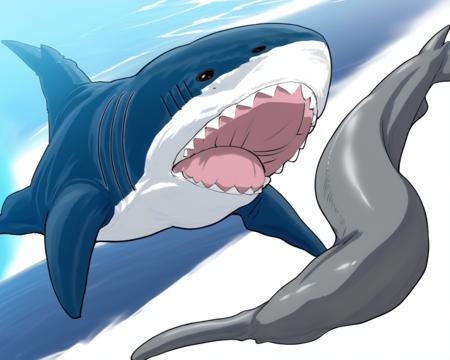 fluffy shark cushion
