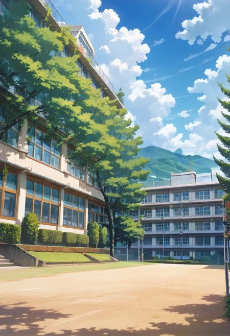 学校の校庭 School grounds PONY