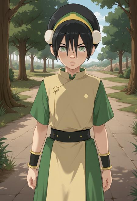 Toph Beifong, earthbending master, (Avatar: The Last Airbender, Four Elements Trainer), LoRA, PonyXL