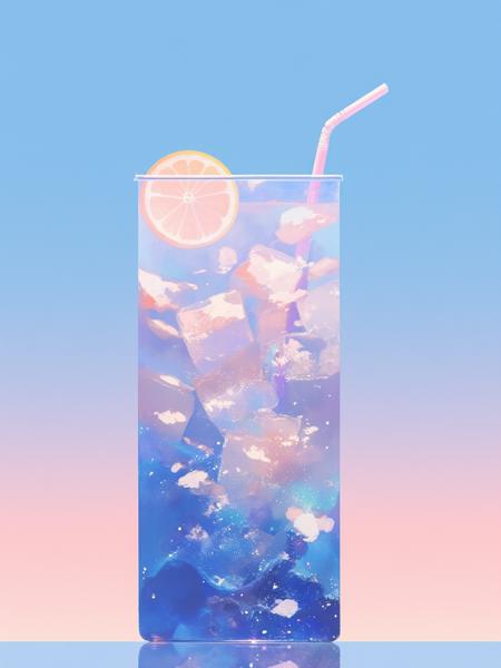 blue-and-white style 2D